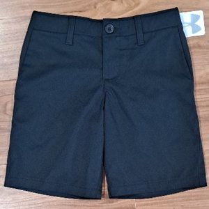 NWT Under Armour boy's black shorts size 8